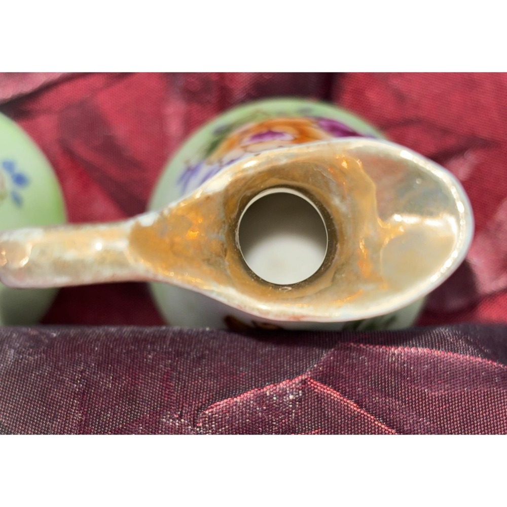 Vintage Ucagco Japan‎ Hand Painted Porcelain Mini Vase/ Pitchers Decorative GVC - Picture 7 of 16